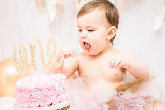 ​First Birthday & Cake Smash Session Ashley Halas Photography LLC Hamilton NJ