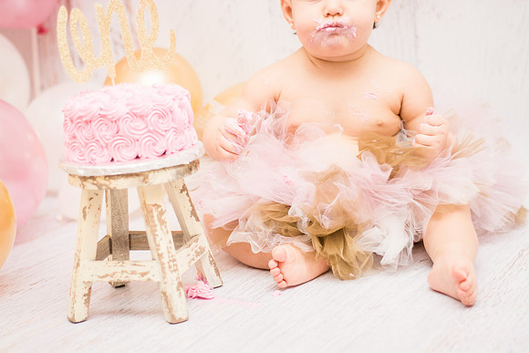 ​First Birthday & Cake Smash Session Ashley Halas Photography LLC Hamilton NJ