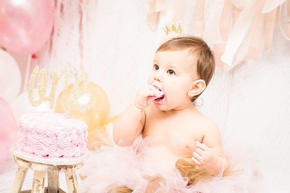​First Birthday & Cake Smash Session Ashley Halas Photography LLC Hamilton NJ