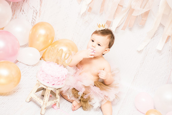 ​First Birthday & Cake Smash Session Ashley Halas Photography LLC Hamilton NJ