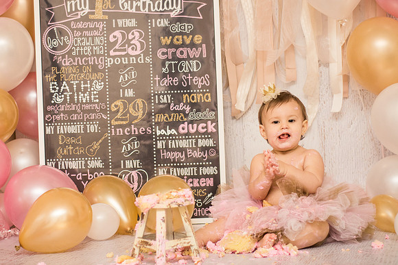 ​First Birthday & Cake Smash Session Ashley Halas Photography LLC Hamilton NJ