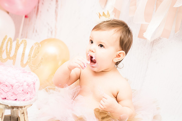 ​First Birthday & Cake Smash Session Ashley Halas Photography LLC Hamilton NJ