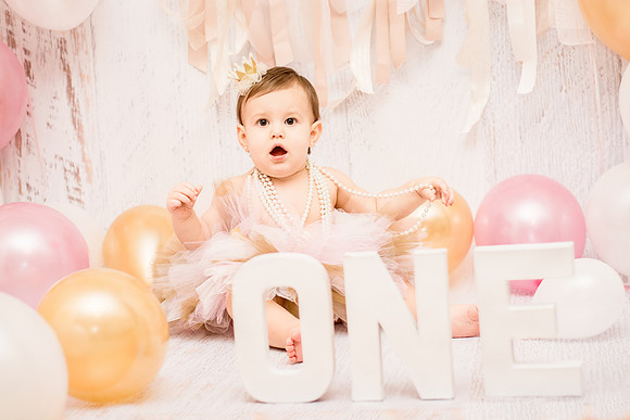 ​First Birthday & Cake Smash Session Ashley Halas Photography LLC Hamilton NJ