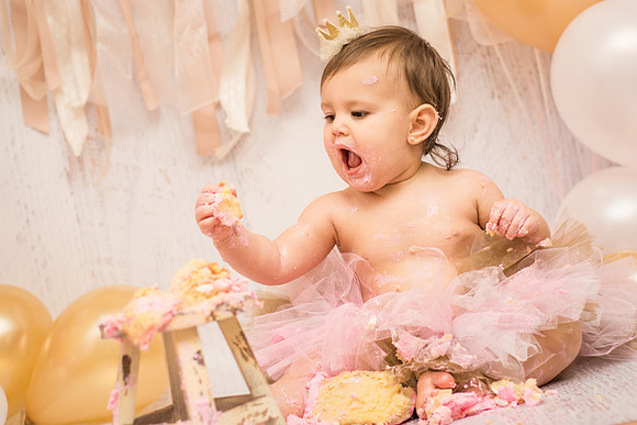 ​First Birthday & Cake Smash Session Ashley Halas Photography LLC Hamilton NJ