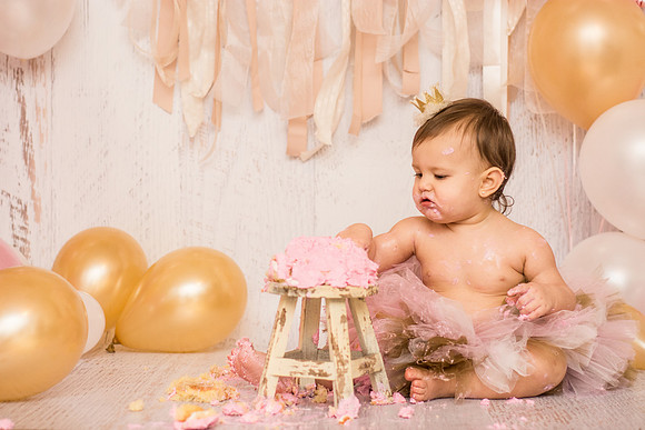 ​First Birthday & Cake Smash Session Ashley Halas Photography LLC Hamilton NJ