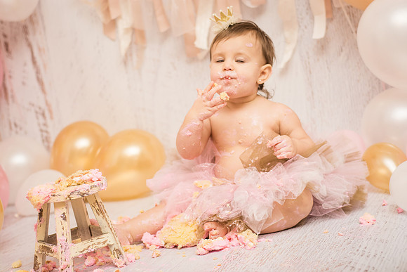 ​First Birthday & Cake Smash Session Ashley Halas Photography LLC Hamilton NJ