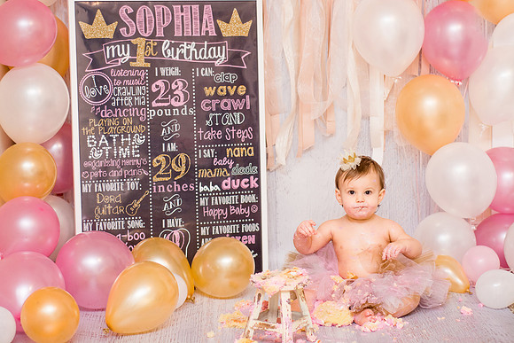 ​First Birthday & Cake Smash Session Ashley Halas Photography LLC Hamilton NJ
