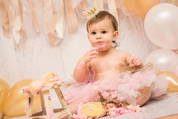 ​First Birthday & Cake Smash Session Ashley Halas Photography LLC Hamilton NJ
