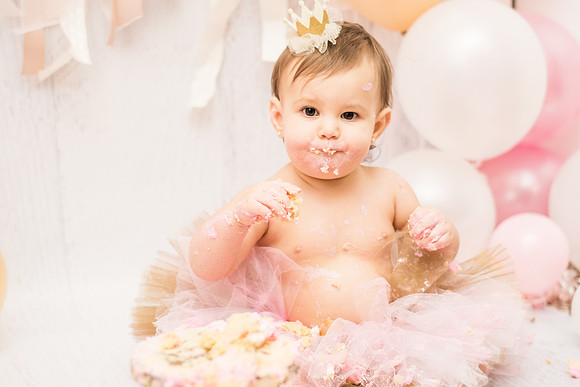 ​First Birthday & Cake Smash Session Ashley Halas Photography LLC Hamilton NJ