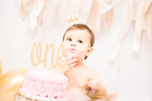 ​First Birthday & Cake Smash Session Ashley Halas Photography LLC Hamilton NJ