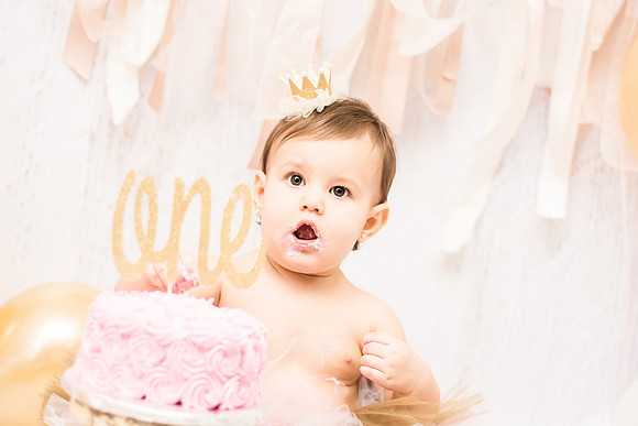 ​First Birthday & Cake Smash Session Ashley Halas Photography LLC Hamilton NJ