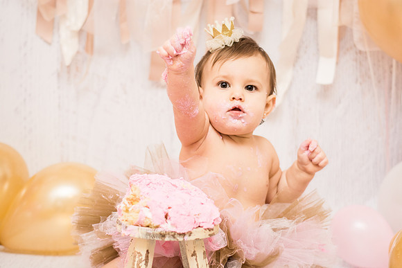 ​First Birthday & Cake Smash Session Ashley Halas Photography LLC Hamilton NJ