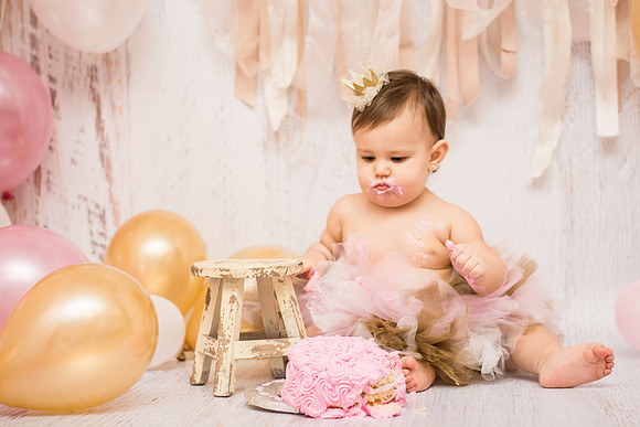 ​First Birthday & Cake Smash Session Ashley Halas Photography LLC Hamilton NJ