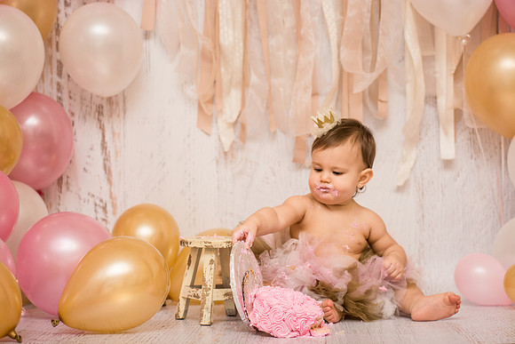 ​First Birthday & Cake Smash Session Ashley Halas Photography LLC Hamilton NJ