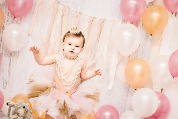 ​First Birthday & Cake Smash Session Ashley Halas Photography LLC Hamilton NJ