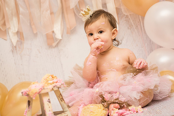 ​First Birthday & Cake Smash Session Ashley Halas Photography LLC Hamilton NJ
