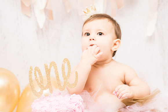 ​First Birthday & Cake Smash Session Ashley Halas Photography LLC Hamilton NJ