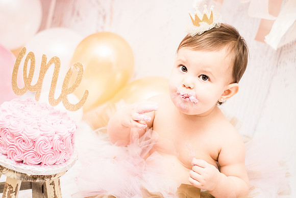 ​First Birthday & Cake Smash Session Ashley Halas Photography LLC Hamilton NJ