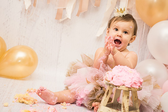 ​First Birthday & Cake Smash Session Ashley Halas Photography LLC Hamilton NJ