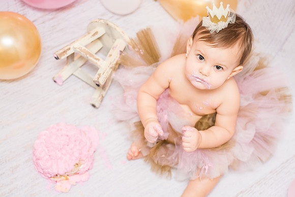 ​First Birthday & Cake Smash Session Ashley Halas Photography LLC Hamilton NJ