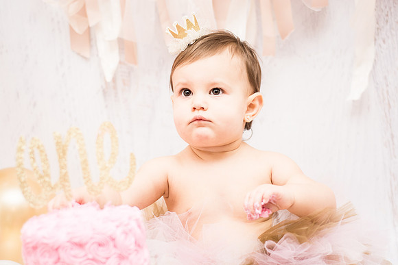 ​First Birthday & Cake Smash Session Ashley Halas Photography LLC Hamilton NJ