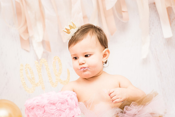 ​First Birthday & Cake Smash Session Ashley Halas Photography LLC Hamilton NJ
