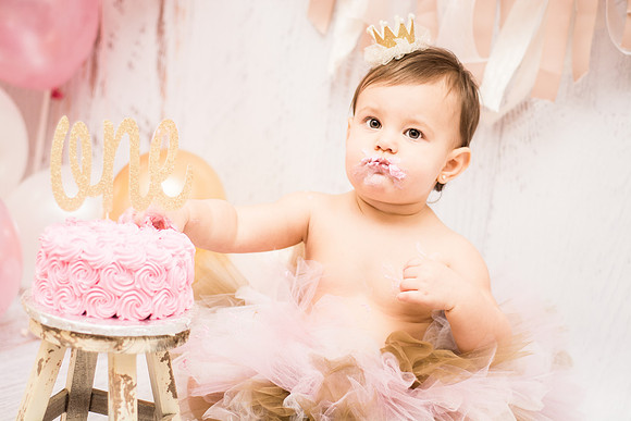 ​First Birthday & Cake Smash Session Ashley Halas Photography LLC Hamilton NJ