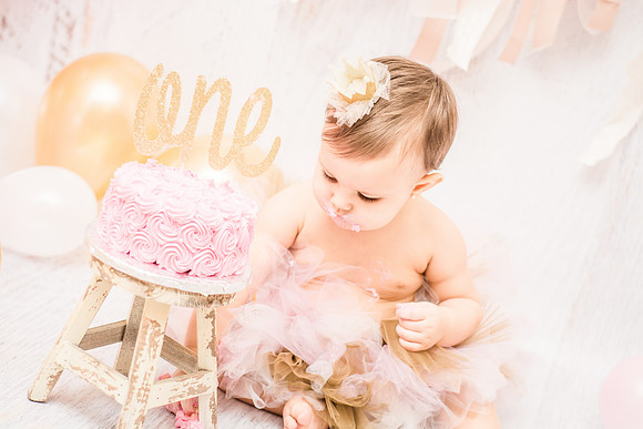 ​First Birthday & Cake Smash Session Ashley Halas Photography LLC Hamilton NJ