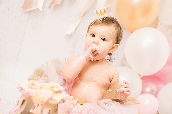 ​First Birthday & Cake Smash Session Ashley Halas Photography LLC Hamilton NJ