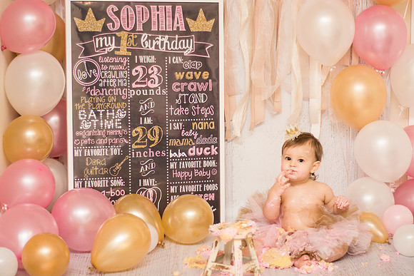 ​First Birthday & Cake Smash Session Ashley Halas Photography LLC Hamilton NJ