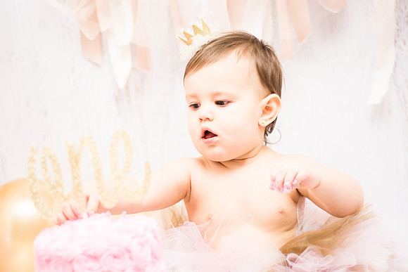 ​First Birthday & Cake Smash Session Ashley Halas Photography LLC Hamilton NJ