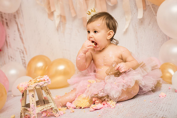 ​First Birthday & Cake Smash Session Ashley Halas Photography LLC Hamilton NJ