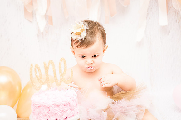 ​First Birthday & Cake Smash Session Ashley Halas Photography LLC Hamilton NJ
