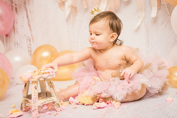 ​First Birthday & Cake Smash Session Ashley Halas Photography LLC Hamilton NJ