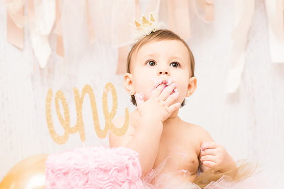 ​First Birthday & Cake Smash Session Ashley Halas Photography LLC Hamilton NJ