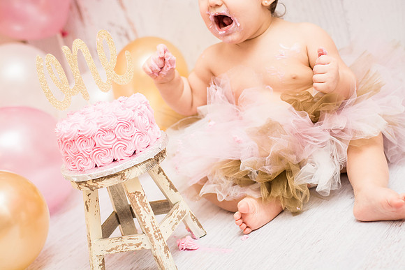 ​First Birthday & Cake Smash Session Ashley Halas Photography LLC Hamilton NJ