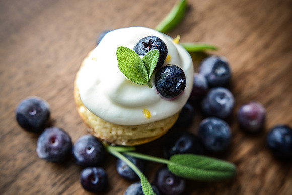 Lemon Blueberry Muffins with Cream Cheese topping | Food Styling and Photography Ashley Halas Photography Hamilton New Jersey