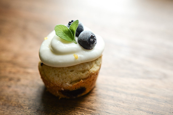 Lemon Blueberry Muffins with Cream Cheese topping | Food Styling and Photography Ashley Halas Photography Hamilton New Jersey