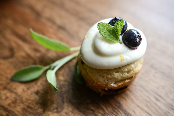 Lemon Blueberry Muffins with Cream Cheese topping | Food Styling and Photography Ashley Halas Photography Hamilton New Jersey