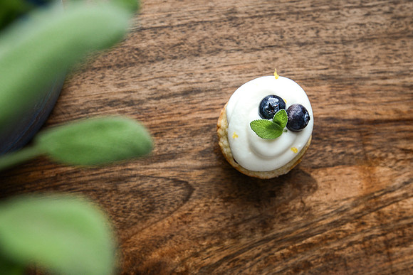 Lemon Blueberry Muffins with Cream Cheese topping | Food Styling and Photography Ashley Halas Photography Hamilton New Jersey