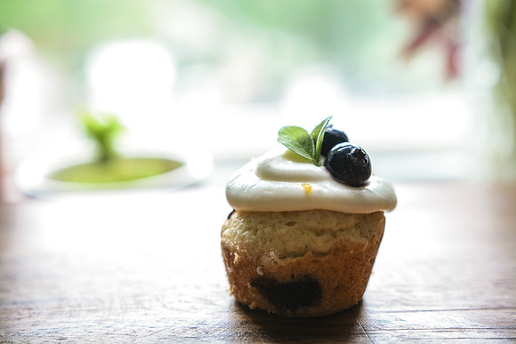 Lemon Blueberry Muffins with Cream Cheese topping | Food Styling and Photography Ashley Halas Photography Hamilton New Jersey