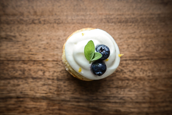 Lemon Blueberry Muffins with Cream Cheese topping | Food Styling and Photography Ashley Halas Photography Hamilton New Jersey