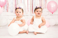 1st Birthday Cake Smash: Ava & Stella